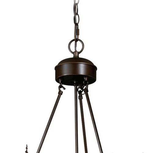 VAXCEL CH55406BBZ Bryce 9 Light Bronze Rustic Deer Chandelier - Picture 8 of 9