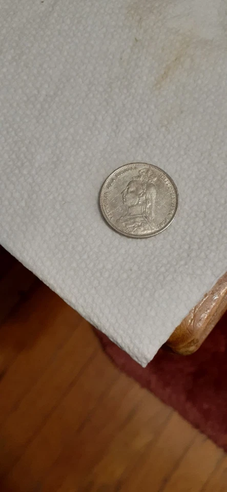 Great Britain 1890 British One Shilling  - Image 4 of 4