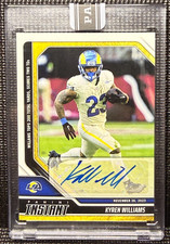 🏈 Kyren Williams 2023 Panini Instant #65 Gold Parallel Auto /10 LA Rams