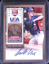 2015 Panini Contenders #23 Jacob Nix USA Baseball Ticket Autographs