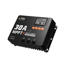 30 Amp MPPT 12V/24V/Auto DC Input Solar Charge Controller Build-in Bluetooth ...