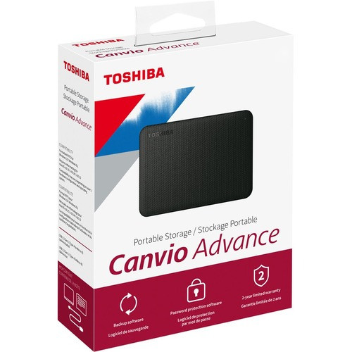 Портативный жесткий диск Toshiba Canvio Advance HDTCA40XK3CA емкостью 4 ТБ - Внешний - Черный