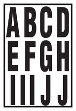 3 Inch Black Self Adhesive House Number Stickers for Home Address Signage
