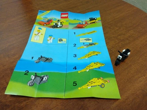 Vintage Lego Road Rebel Bike & Manual Only 6644 1990 Legoland