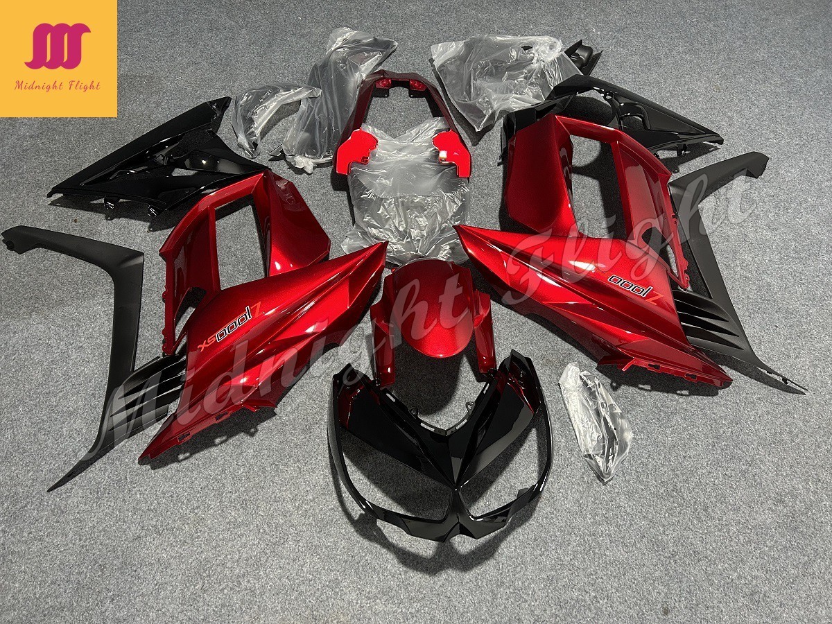 Red Black Fairing Kit for Kawasaki Z1000 SX 2010-2017 ABS Injection Body Panels