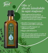 OLIO 31 Just ml 75 SVIZZERO.Spedizione Gratuita