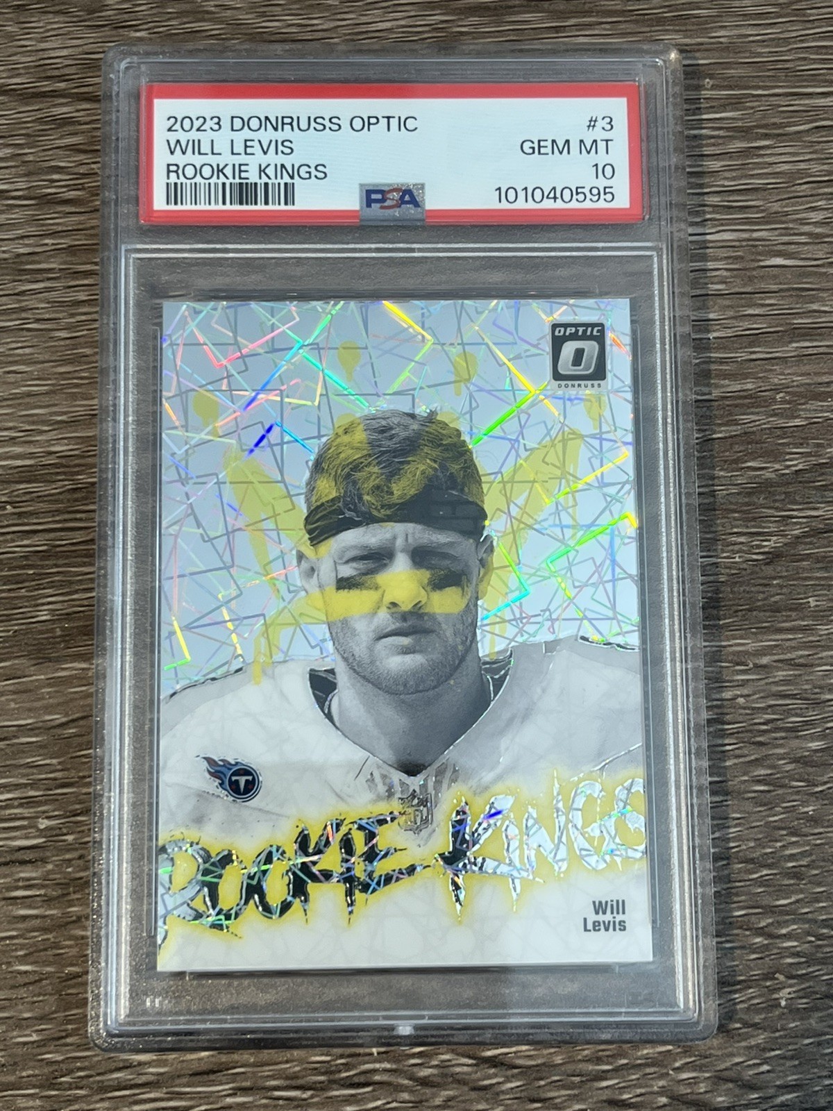 🔥 Will Levis 2023 Optic Rookie Kings Case Hit PSA 10 Tennessee Titans 🔥