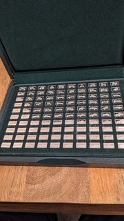 John Pinches Full Set Of Sterling Silver Collection 100 Greatest Cars 1.5g X 100