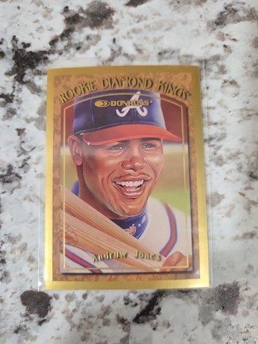 1997 Donruss Rookie Diamond Kings /10000 Andruw Jones #1 - Afbeelding 1 van 2