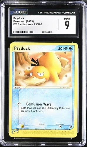 CGC 9 Psyduck 73/100 EX Sandstorm 2003 Pokemon Card