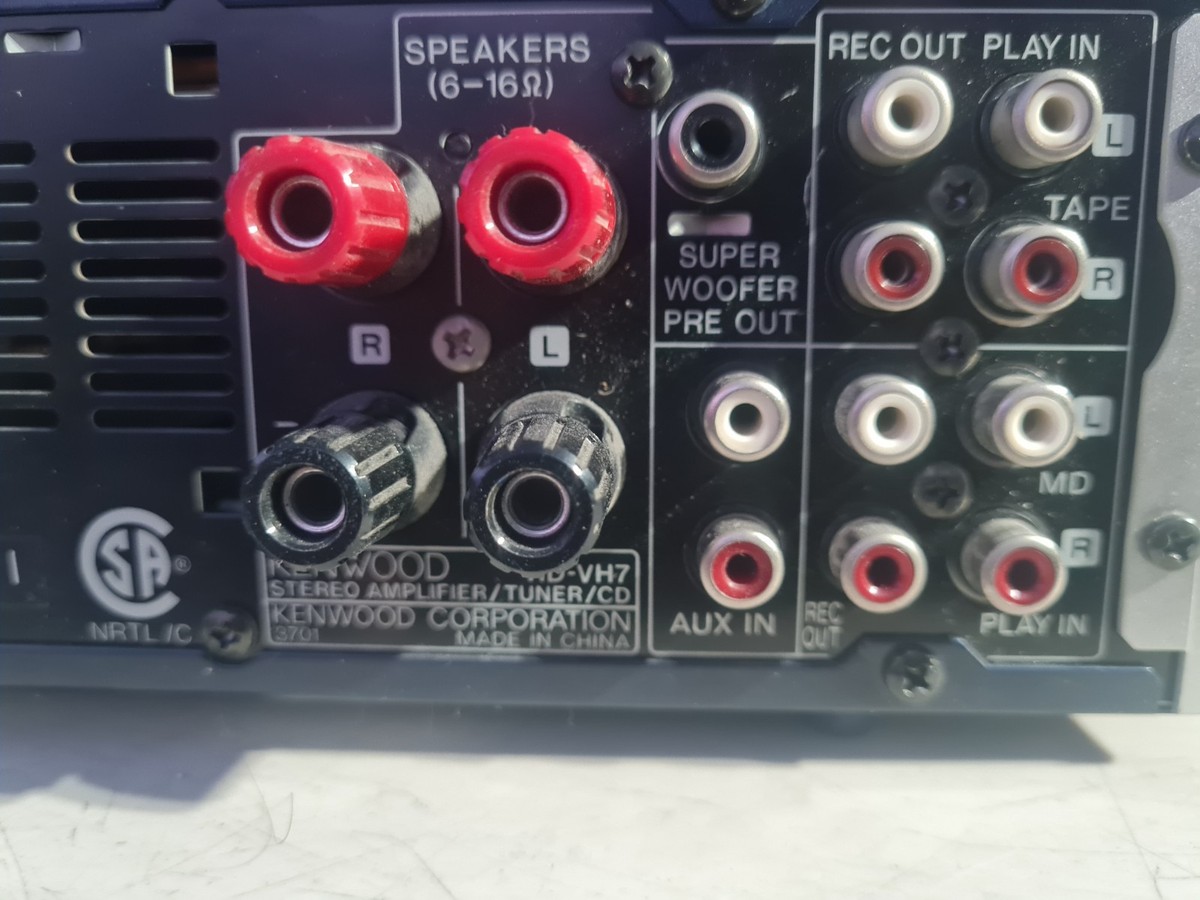 Kenwood Rd-vh7 Cd/Tuner/Amplifier X-VH7 Cassette Deck Read