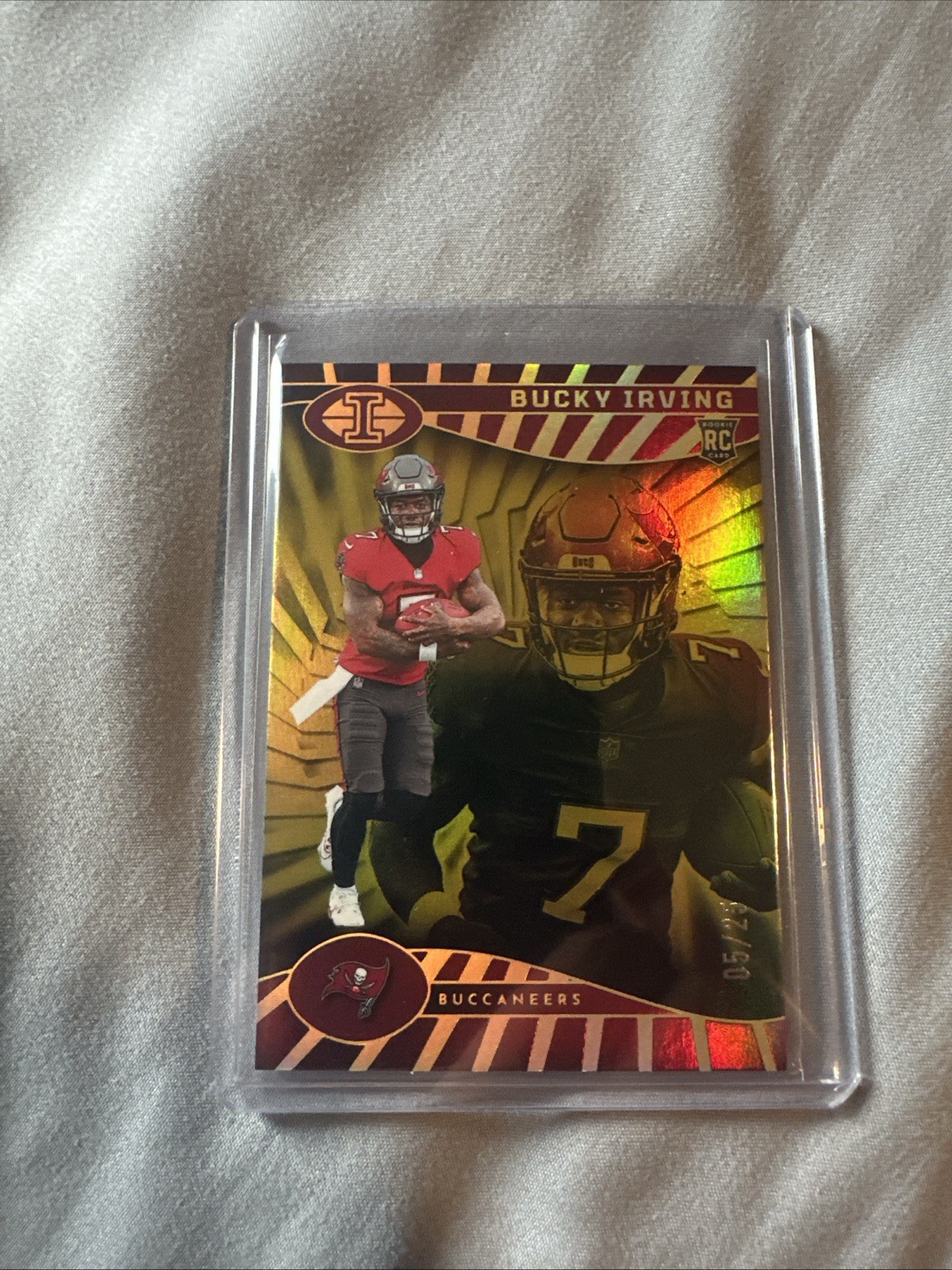 2024 Panini Illusions - Bucky Irving /25 #85 Trophy Collection Gold