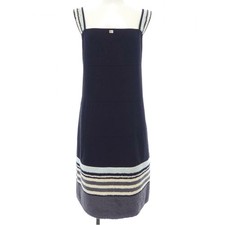 Chanel Identification Dress Black Size 42 Chest 14.2 in Length 28.3 in