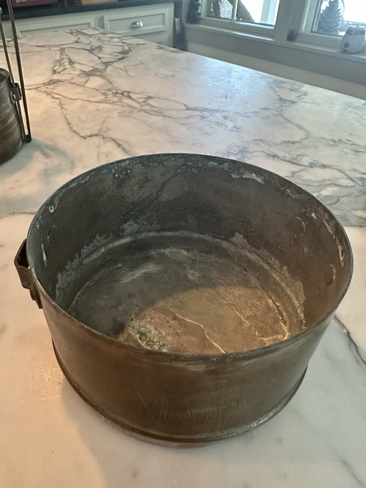 Antigua lonchera india Tiffin Box vintage grande pesada de varios compartimentos. G66-731 Foto 3 de 4