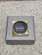 VTG Baldwin Polished Brass Paper Clip Holder Made in USA  with Box