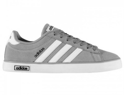 Größe UK 8 - Adidas Derby Vulc Wildleder grau Turnschuhe Schuhe