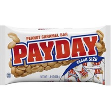 PayDay Snack Size Candy Bars 11.6oz Bag approx 16 11.6 Ounce Pack of 1-3