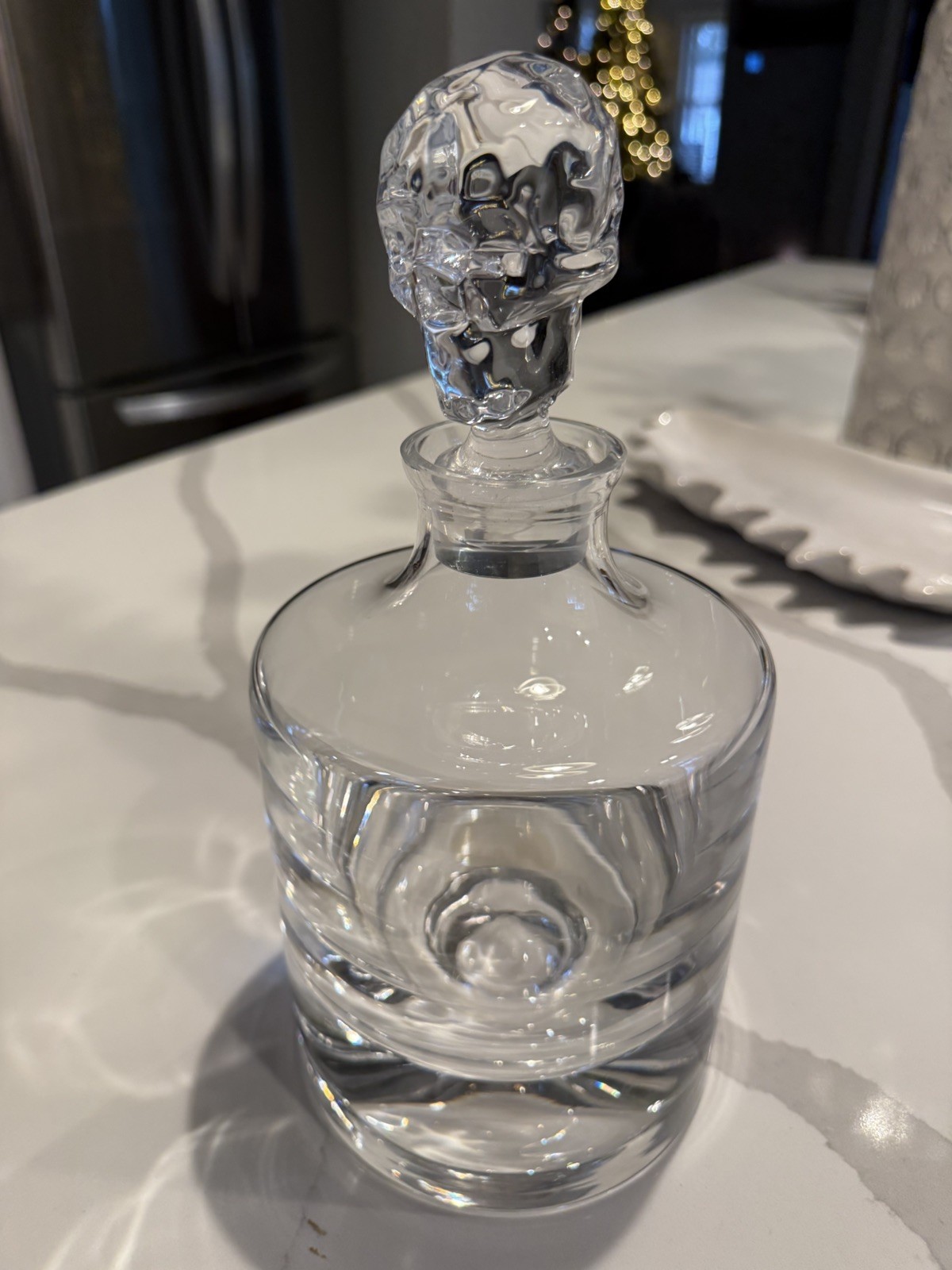 Crystal Skull Whiskey Decanter