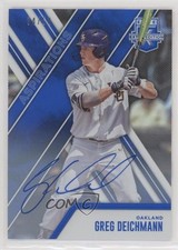 2017 Panini Elite Extra Edition Aspirations Blue 34/50 Greg Deichmann Auto 0vs7