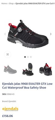  Jalas 9968 EXALTER GTX Low Cut Waterproof Boa Sicherheitsschuh SKU: 99 Größe 11