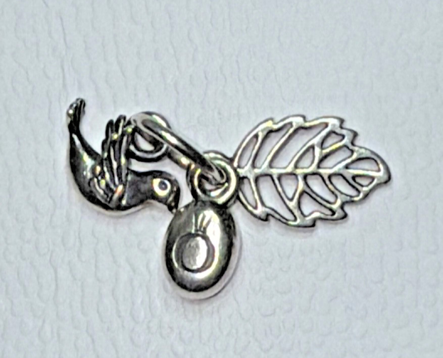 Authentic PANDORA "Forest Trinity" Green Peridot … - image 2