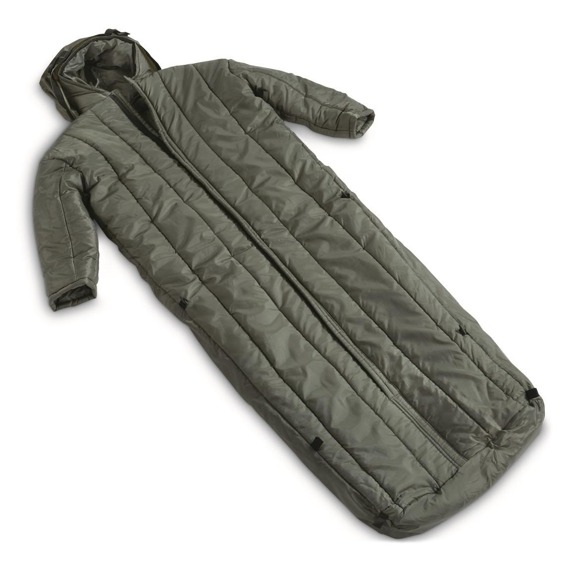 Saco de Dormir Cálido con Brazos para Adultos Clima Frío, Caza, Camping, Senderismo