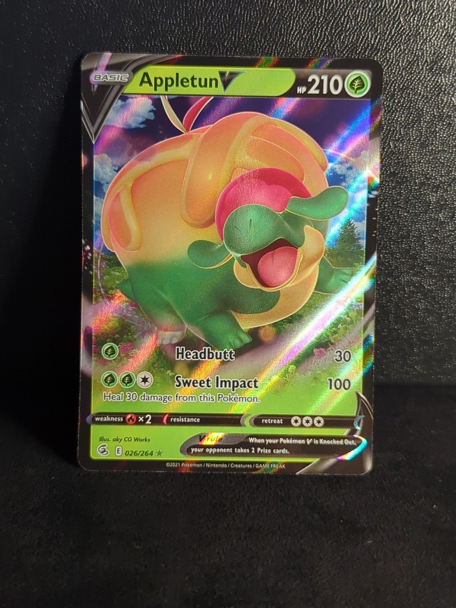 Appletun V - SWSH Fusion Strike 026/264 - Half Art Rare Pokemon Card Appletun V - SWSH Fusion Strike 026/264 - Half Art Rare Pokemon Card