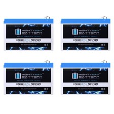 Mighty Max 12V 12Ah Lithium Battery Compatible with Mongoose J3 - 4 Pack