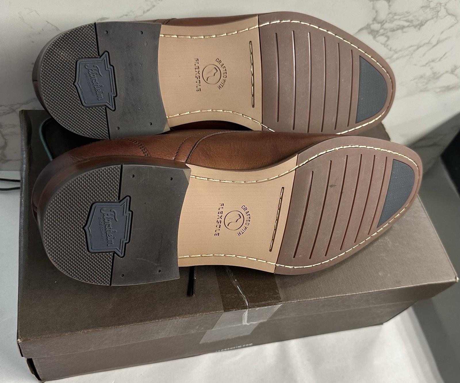 Florsheim Flex Plain Toe Brown Solid Oxford Dress… - image 3