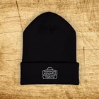 Nippon Kogaku Tokyo Camera Embroidered Classic Winter Black Beanie Hat