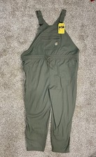 Carhartt FORCE Women s 3XL Relaxed Fit Utility BIB Overalls RIPSTOP DUSTY OLIVE
