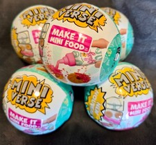 Lot Of 5 Factory Sealed MGA Miniverse Make It Mini Food Cafe Series 3 NEW