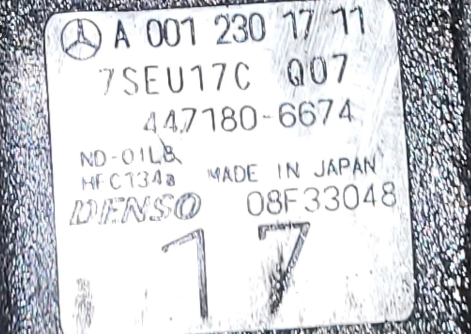 Mercedes Vito Viano W639 Sprinter 906 Klimakompressor A0012301711 , 7SEU17C - Image 3 of 3