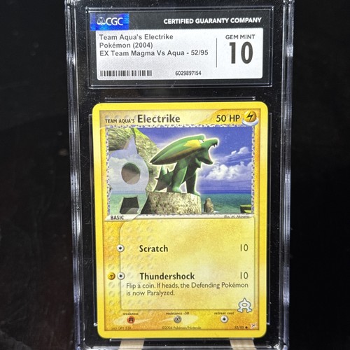 Team Aqua's Electrike graded CGC 10 for sale on eBay