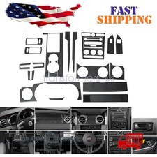 22pcs Carbon Fiber Interior Trim Cover Black Fits Car Ford Mustang 2005-2009 Us 22pcs Carbon Fiber Interior Trim Cover Black Fits Car Ford Mustang 2005-2009 Us