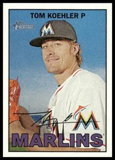 2016 Topps Heritage #408 Tom Koehler Miami Marlins NM+
