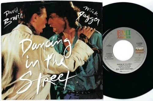 David Bowie & Mick Jagger Dancing in The Street 45 rpm PS M- EMI America (1985)