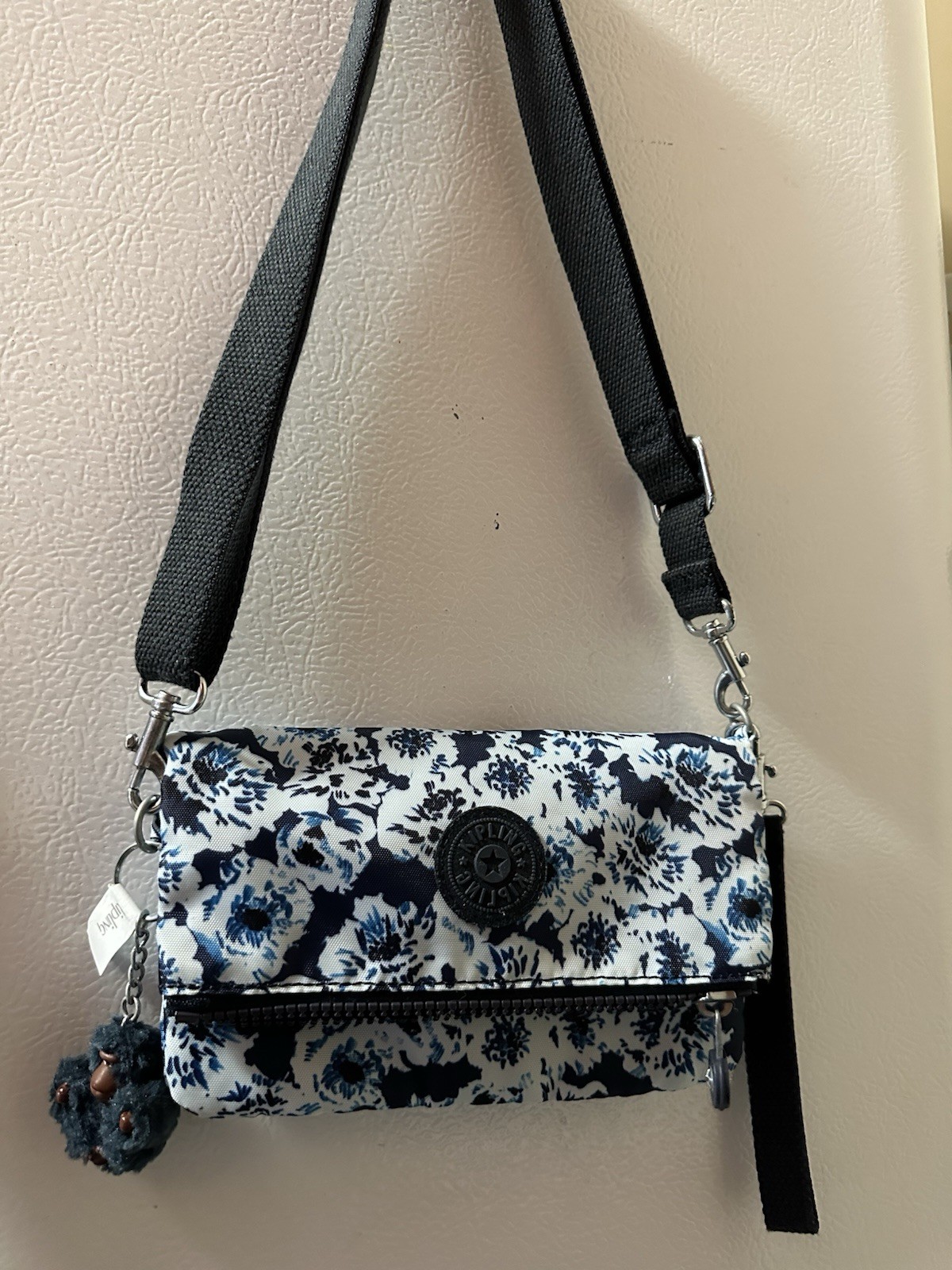Kipling Lynne Crossbody Belt Wallet Pouch Wristlet Convertible Roaming Roses image 2