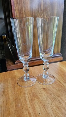 NIB 'Fanny'  William Yeoward Country  Champagne Flutes Set of 2 Crystal 8.25 In