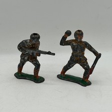 Vintage 1930s Lead Toy Soldiers Cannons Lot Barclay Manoil Era USA Army Figure