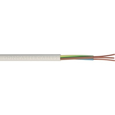 50 Meter - Doncaster Kabel 3-adrig Rund Flex Elektrokabel (3183Y) 1,5mm² -