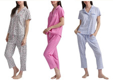Karen Neuburger Women's Notch Collar 2 piece PJ Pajama Set