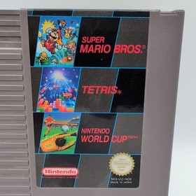 Nintendo NES 3 en 1 Super Mario Bros. / Tetris / World Cup solo m&oacute;dulo excelente estado