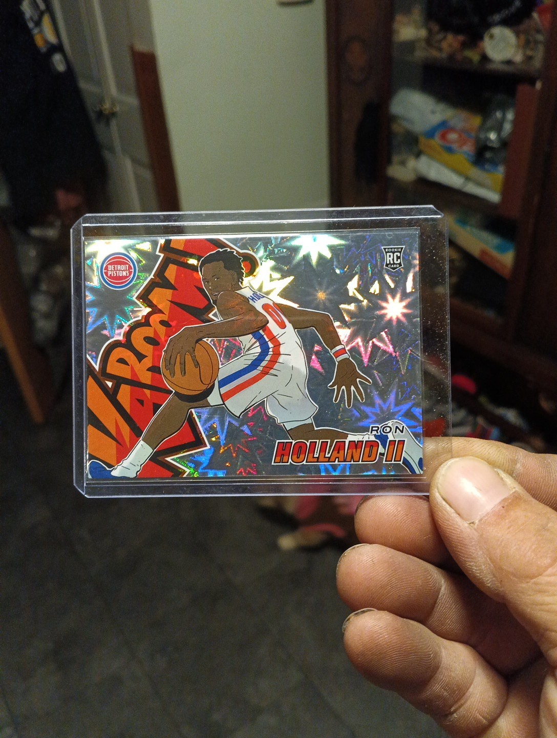 🔥🔥2024-25 Panini Revolution Kaboom Horizontal Ron Holland II RC SP PISTONS💥