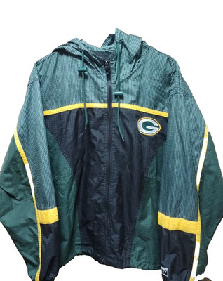 Vintage Green Bay Packers Game Day NFL Logo 7 Light Weight Jacket Sz M,XL NWOT