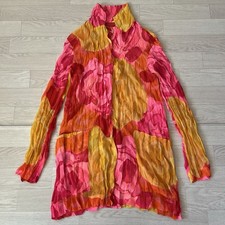 Womens PLEATS PLEASE Rare ISSEY MIYAKE Pleats Wrinkle Processed Shirt Blouse M