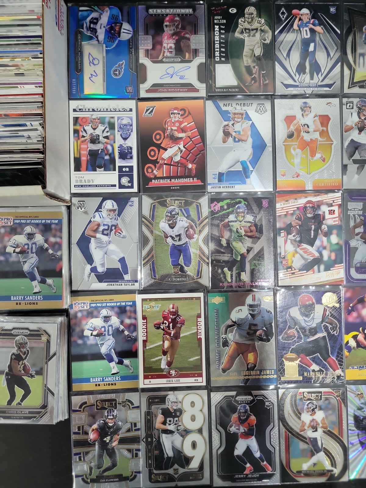 Drake Maye Rookie Caleb Williams Huge Lot Tom Brady Josh Allen Auto Prizm Optic view 2