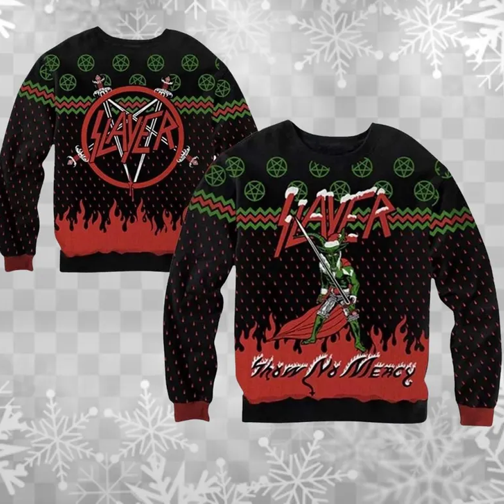 Heavy Metal SLAYER band CHRISTMAS ugly sweater All sizes JJ6028