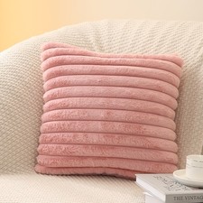 Pack of 2 Fluffy Faux Fur Cushion Covers Sofa Bed Decorative Throw Pillow Cases