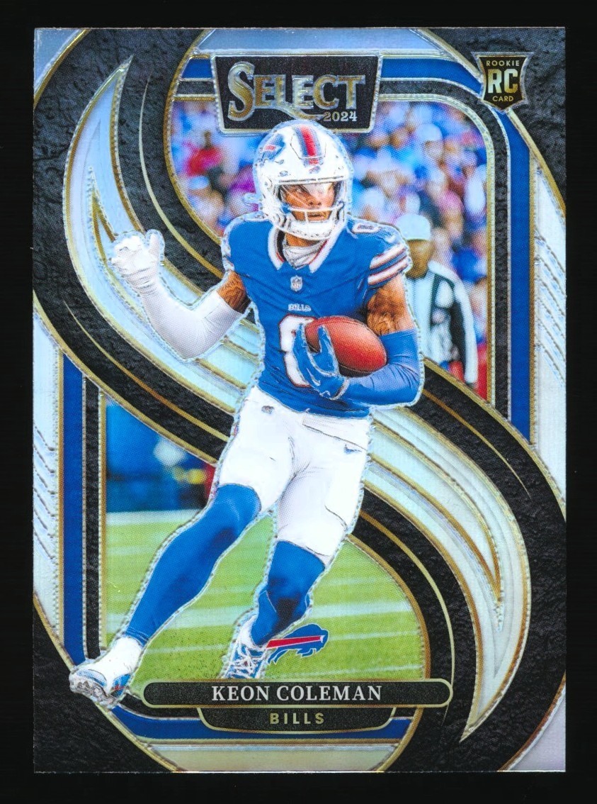 2024 PANINI SELECT KEON COLEMAN SILVER PREMIER LEVEL ROOKIE #153 BUFFALO BILLS